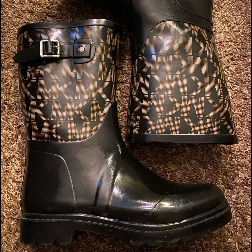 Michael Kors Logo Rain Boots